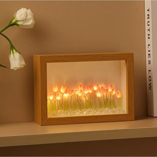 DIY Wooden Photo Frame Tulip Flower