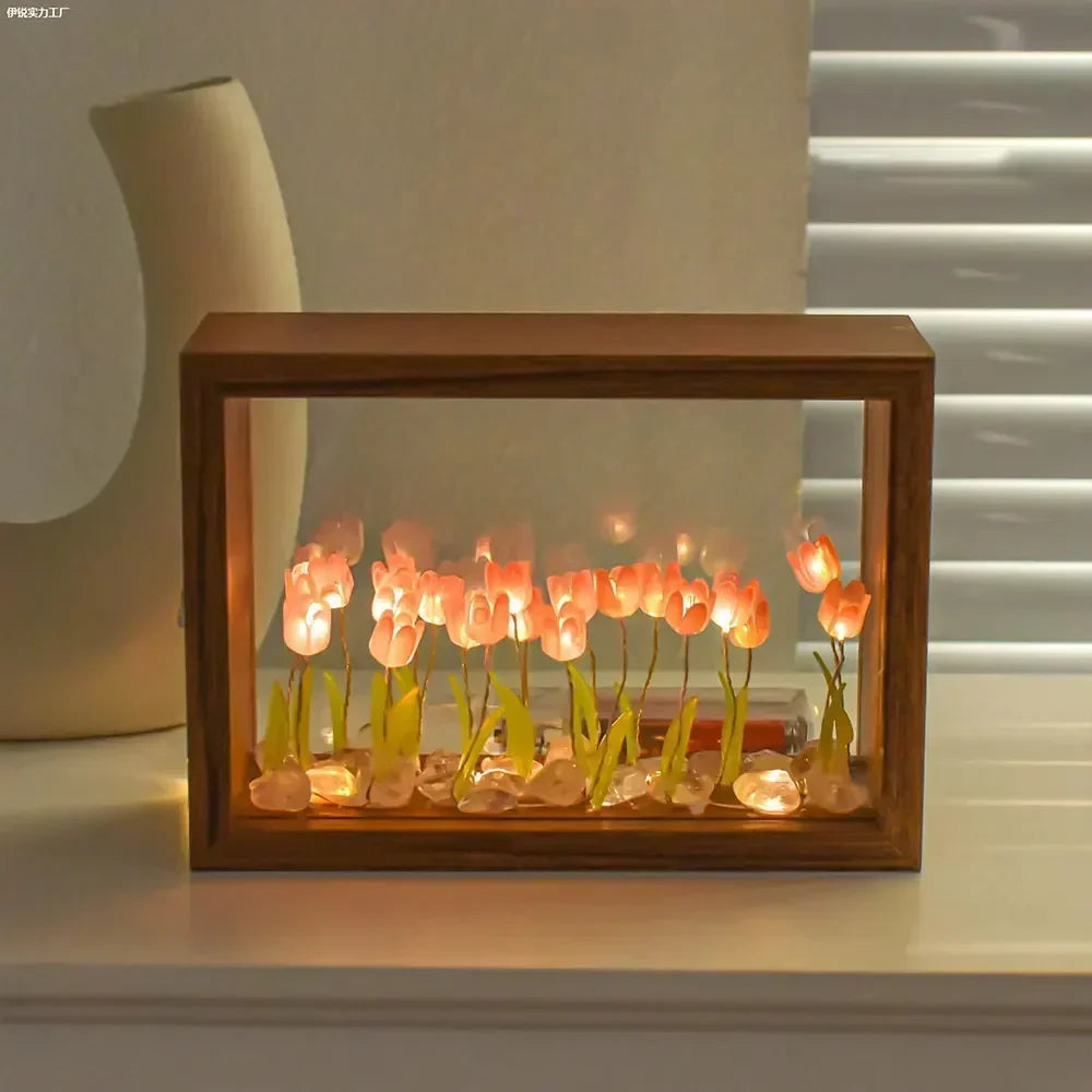 DIY Wooden Photo Frame Tulip Flower