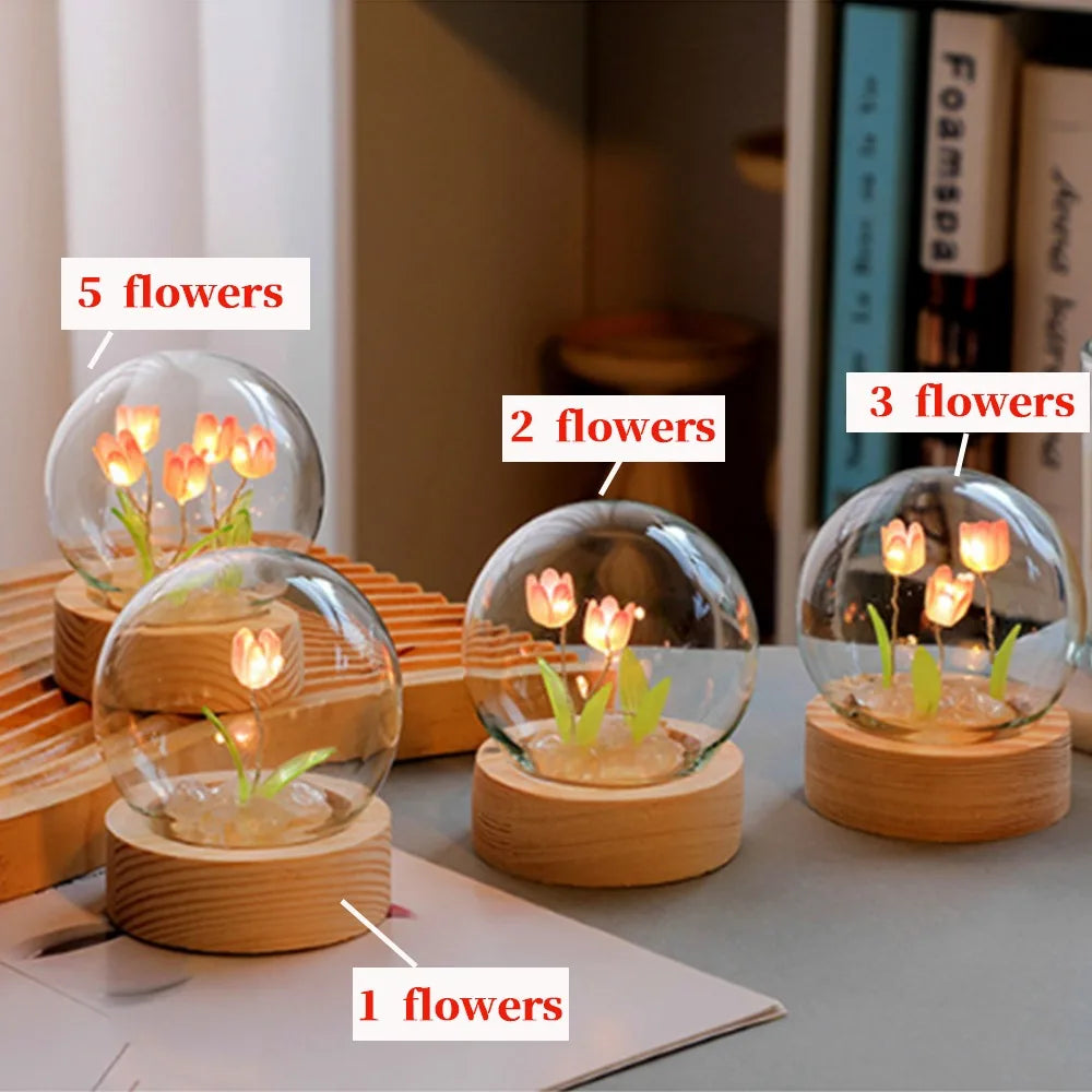 Tulip Night Light Cute DIY