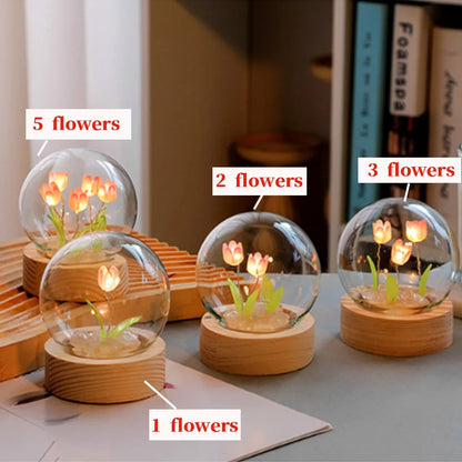 Tulip Night Light Cute DIY